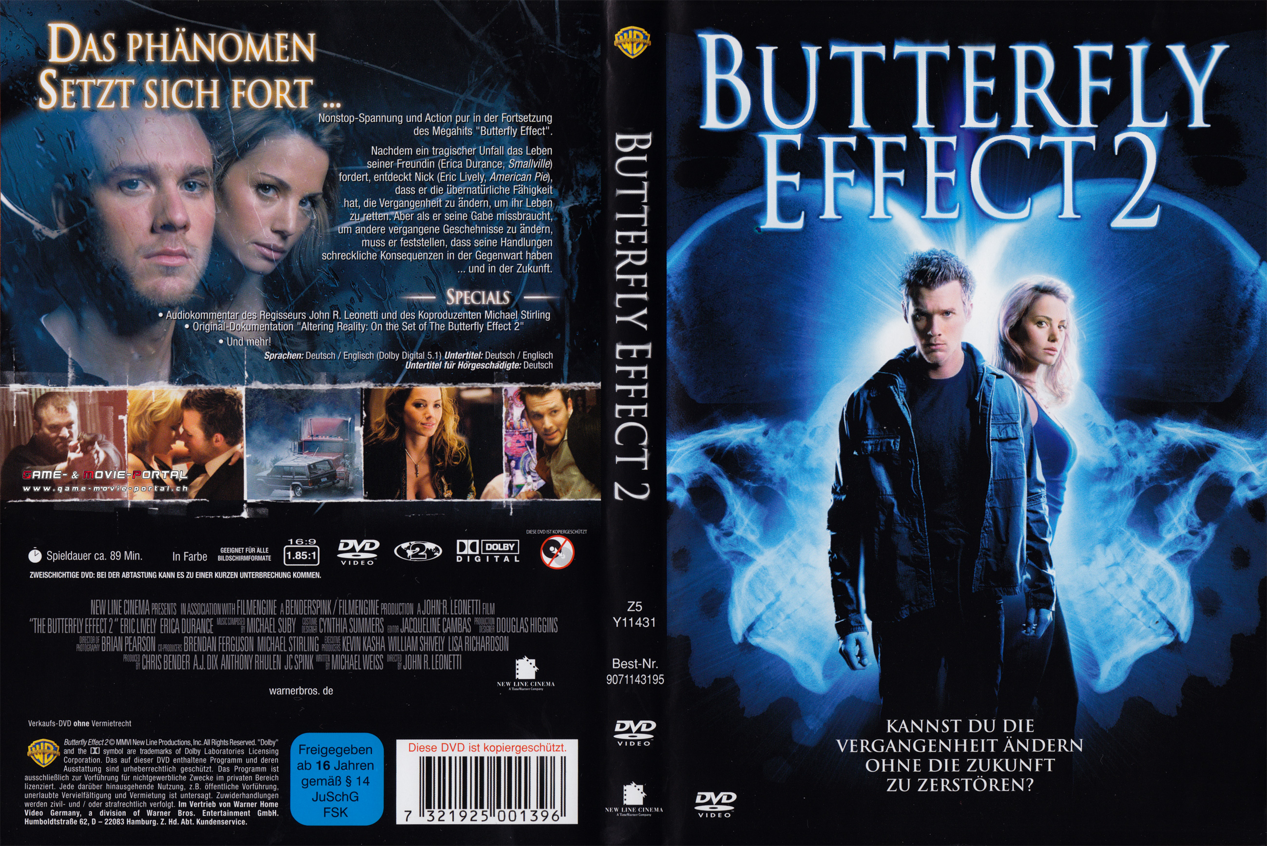 <b>ButterFly</b> <b>Effect</b> 2 DVD-Cover deutsch.